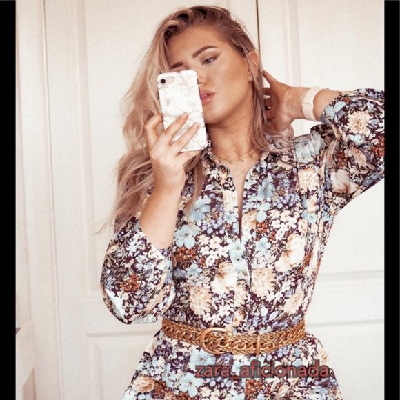 ZARA METALLIC GOLD LINK METAL CHAIN BELT main image 16